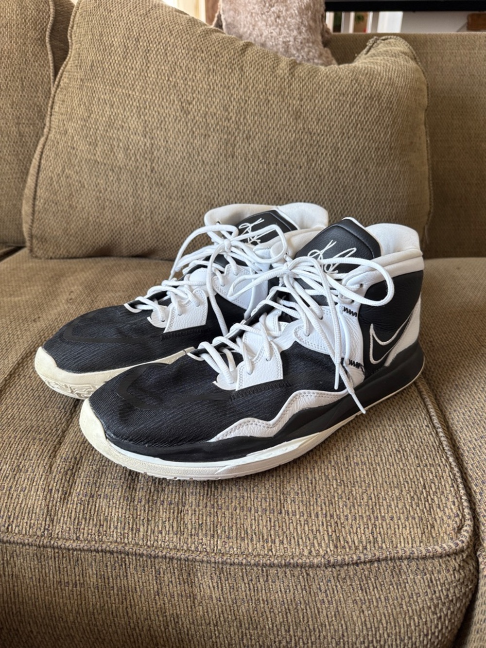 Nike Black and White High-Top Sneakers